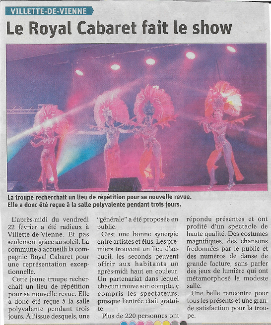 Journal Royal Cabaret Villette de Vienne